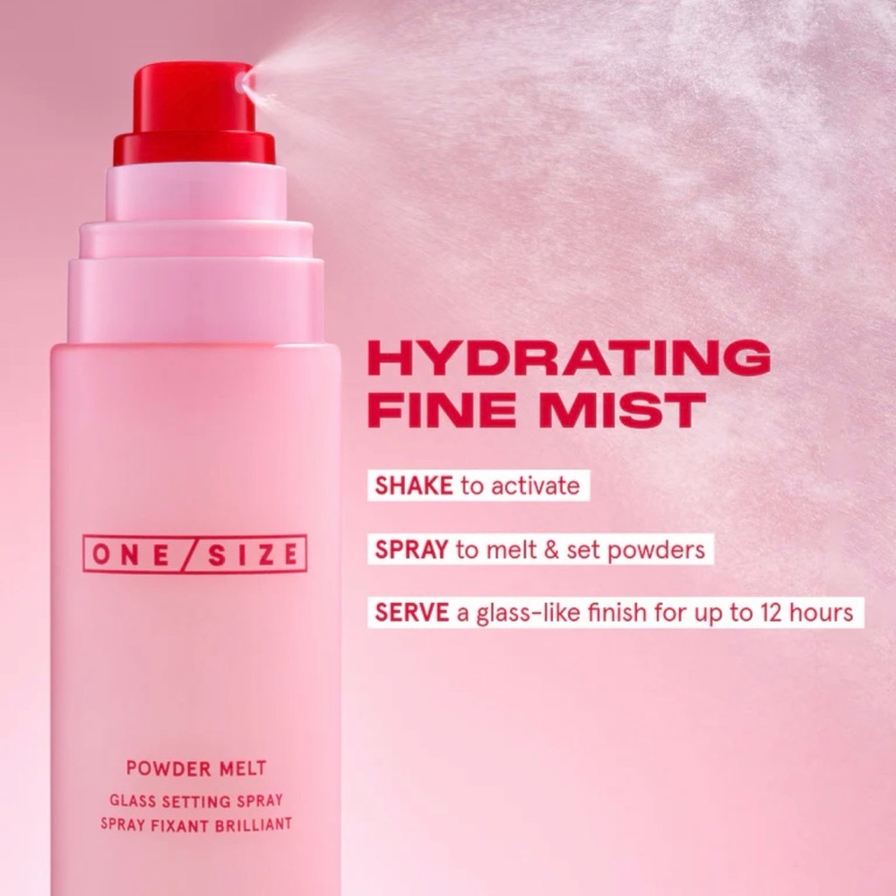 ONE/SIZE Powder Melt Glass Setting Spray - Pink - Picture 4 of 9